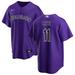 Jake Cave Men's Nike Purple Colorado Rockies Alternate Replica Custom Jersey