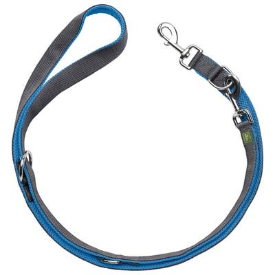 Hunter - Verstellbare Führleine Maldon - Hundeleine Gr Länge max. 200 cm - Breite 1,5 cm blau/grau Image