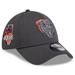 Men's New Era Graphite Chicago Bears 2024 NFL Draft 39THIRTY Flex Hat