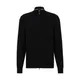 Hugo Boss, Sweatshirts & Hoodies, male, Black, L, Versatile Regular Fit Jumper with Zip