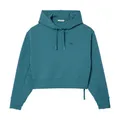 Lacoste, Sweatshirts & Hoodies, female, Green, XS, Petroleum Green Sweatshirt for Women