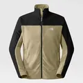 The North Face Men's Emilio Delta Full-zip Fleece Jacket Khaki Stone-tnf Black Size M