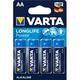 Varta Longlife Power AA Einwegbatterie LR06 Alkali