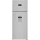 Beko RDNE455E30DSN Kühlschrank mit Gefrierfach Freistehend 406 LF Silber