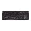 Logitech K120 Corded Keyboard Tastatur USB QWERTY Spanisch Schwarz