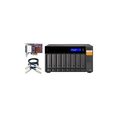QNAP TL-D800S Speicherlaufwerksgehäuse HDD / SSD-Gehäuse Schwarz, Grau 2.5/3.5