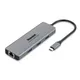 Hamlet HDKC-PD200U laptop-dockingstation & portreplikator Kabelgebunden USB 3.2 Gen 1 (3.1 1) Type-C Grau