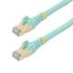 StarTech.com 1,5m CAT6a Kabel - Türkis Patchkabel STP Snagless-RJ45-Steckverbinder