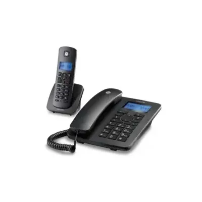 Motorola C4201 Analoges/DECT-Telefon Anrufer-Identifikation Schwarz