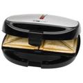 Clatronic ST/WA 3670 Sandwich-Toaster 800 W Schwarz, Edelstahl