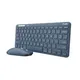 Trust Lyra Tastatur Maus enthalten RF Wireless + Bluetooth QWERTY Italienisch Blau