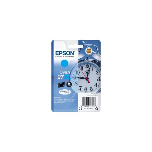 Epson Alarm clock Singlepack Cyan 27XL DURABrite Ultra Ink