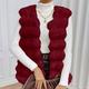 Women Fuzzy Vest Coat For Valentines Day Dating And Parties