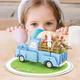 pc Easter Truck Pop Up Card With Envelope Easter Eggs Bunny Greeting Card Flower Bouquet Spring Greeting Card For Friends Family Kids
