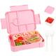 pc ml Bento Lunch Box LeakProof Lunch Box For Students And Adults Food Container And Cutlery Set With Compartments Suitable For School Office Outing