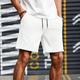 Mens Drawstring Waist Cargo Shorts