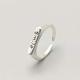 Fashionable and Popular pc Men Letter Detail Cuff Ring Copper Jewelry for Jewelry Gift and for a Stylish Look
