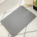 pc Contrast Binding Litter Mat For Cat For Cleaning