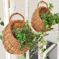 pc Rattan Hanging Basket Modern Hanging Flower Basket For Home