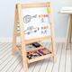 pc Painting Board Solid Wood Drawing Board Easel DoubleSided Magnetic Small Blackboard Bracket Painting Board