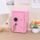 pc Pink Piggy Bank Metal Money Safe And Cash Lock Box Small Coin Bank With Lock And Key Built In Pulleable Change Storage Box Gift