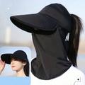 New Sun Hat For Women With Face Cover And Uv Protection Cooling Ice Silk Material Perfect For Riding Beach And Other Outdoor Activities Summer