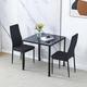 Dining Room Set Black Glass Dining Table With Chairs x Cm Square Glass Table And Chairs For Small Room