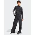 adidas Sportswear Womens Teamsport Wide Leg Tracksuit - Black/white, Black/White, Size L, Women