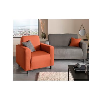 Hussen-Set Gr. 1, orange (terra), Stuhlhusse, 55% Baumwolle, 40% Polyester, 5% Elasthan, Hussen Image