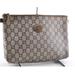 Gucci Bags | Euc Lowstart Gucci Clutch Bag | Color: Brown | Size: 10.25”X 6.75” X 2.75”