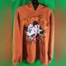 Disney Sweaters | Limited Edition Orange Mickey Mouse Disney Hoodie Size Xl | Color: Orange | Size: Xl