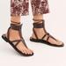 Free People Shoes | Free People Women's Vacation Day Wrap Sandals Brown Leather Size 9 New | Color: Brown | Size: 9