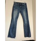 Levi's Jeans | Levis 527 Jeans Mens 34x34 Distressed Blue Denim Boot Cut Cowboy Western Wear | Color: Blue | Size: 34