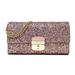 Kate Spade Bags | Kate Spade New York Pink Glitter Sunset Lane Milou Wallet Clutch + Chain | Color: Pink/Silver | Size: Os