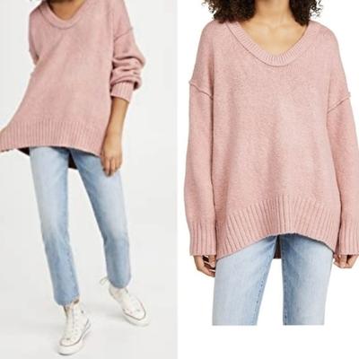 Free People Sweaters | Free People Oversized Sweater | Color: Pink | Size: S