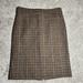 J. Crew Skirts | J Crew No. 2 Pencil Skirt 100% Wool - Size 6 | Color: Black/Brown | Size: 6