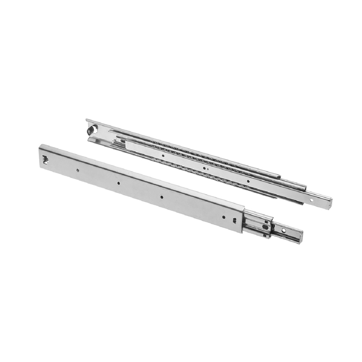 MS Beschläge Teleskopauszug Vollauszug 100kg belastbar 1 Paar Schubladenauszüge Stahl 400mm Image