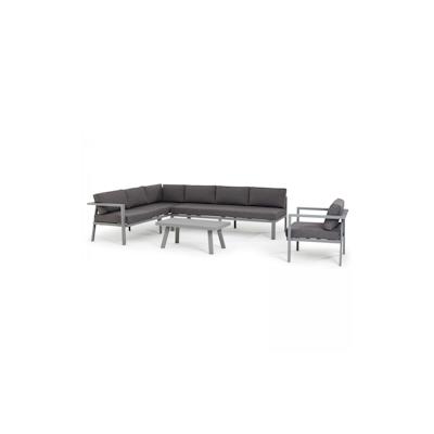 Oviala Business 6-Sitzer-Gartenmöbel aus Aluminium