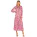 Free People Dresses | Free People Feeling Groovy Pink Floral Maxi Dress Size Large | Color: Pink | Size: L