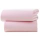 Clair de Lune Pram/ Crib Cotton Jersey Fitted Sheets (Pack of 2, Pink)