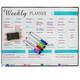 SA Products Weekly Planner Magnetic Whiteboard with 4 Pens & 1 Rubber | Magnetic Wall Planner | Fridge Calendar Whiteboard for Daily Planner