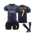 (XS(155-165cm)) 23/24 New Real Madrid Away Football Training Shirt Kits (No.7 VINI JR.)