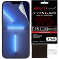 TECHGEAR [Pack of 3] Screen Protectors for iPhone 13 Mini - CLEAR LCD Screen Protector Film Guard Covers with Cleaning Cloth &...