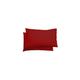 (Fitted Valance sheet (Red.Pair of Pillowcase)) Luxury Percale Plain Dyed Polycotton Easy Care Fitted Valance Sheet Ideal for Bed Room Home Decor Avai