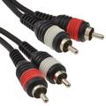 PULSE RCA Male Phono Plug to Phono Shielded Audio Cable 0.3m 30cm