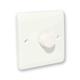 (Single Dimmer Switch - 2 way, White) LED Dimmer Switch Single Double Light Switch Dimmable White Chrome 3W-250W 240V