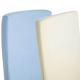 2x Cot 100% Cotton Jersey Fitted Sheet 120cm x 60cm 1x Cream & 1x Blue