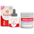 Infacol & Sudocrem New Born Bundle | Includes Infacol Colic Drops 85ml + Sudocrem Antiseptic Healing Cream 125g | Colic relief for babies and Nappy Ra