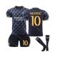 (10 numbers, #16) 23/24 Real Madrid Away Soccer Jersey Set