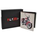 Mens Tri-Fold Leather Wallet by Retro Harley Davidson in Gift Box Golunski